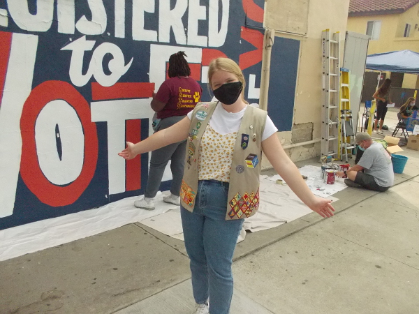 Girl Scout Lauren Crane is responsible for this Gold Award mural project.