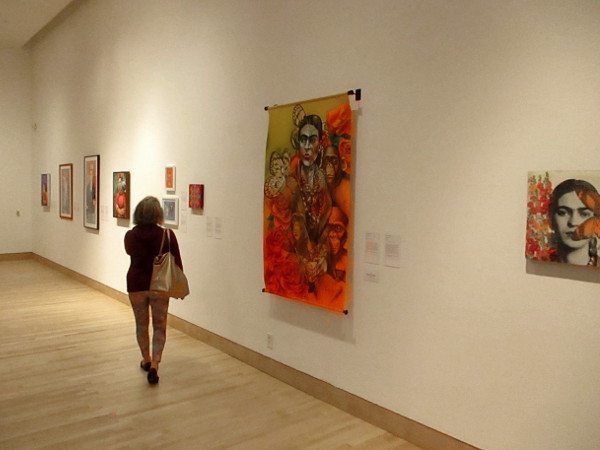 Visitor to the Museum at the California Center for the Arts, Escondido explores The World of Frida.