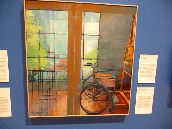 Frida's Chair, by artist Marian De La Torre-Easthope, 2018. Oil on canvas.