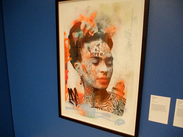 Frida #51, by Stikki Peaches, 2017. Mixed media on paper.