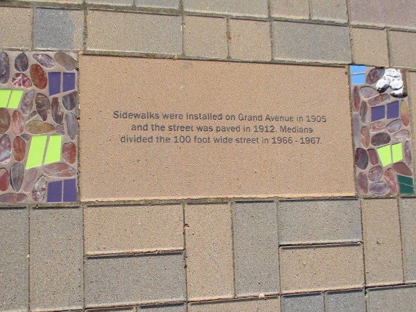 Sidewalks were installed on Grand Avenue in 1905 and the street was paved in 1912.