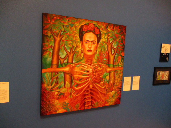 Corazon de Frida, by artist Juan Solis, 2018. Acrylic on canvas.