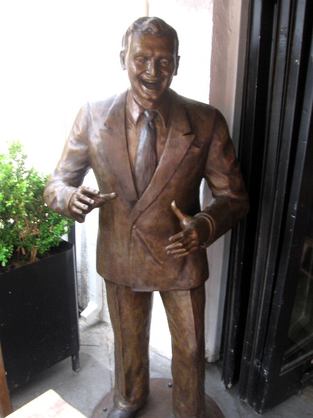 Statue of Frankie Laine, legendary singer, songwriter, actor and entertainer, on India Street in San Diego's Little Italy neighborhood.