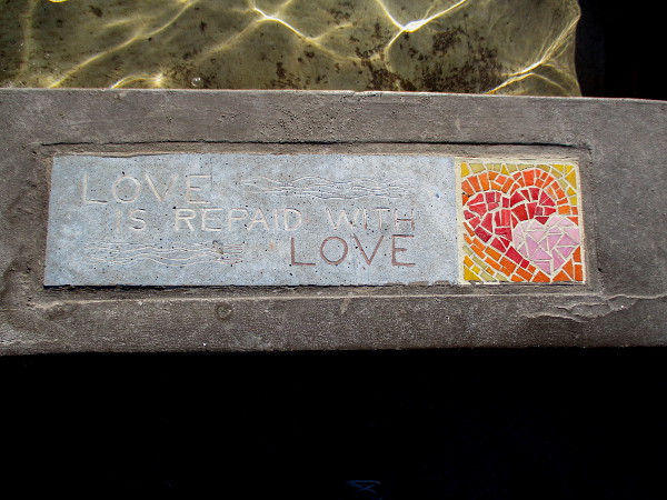 Love is repaid with love.