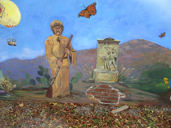 Kit Carson and monument at San Pasqual Battlefield State Historic Park.