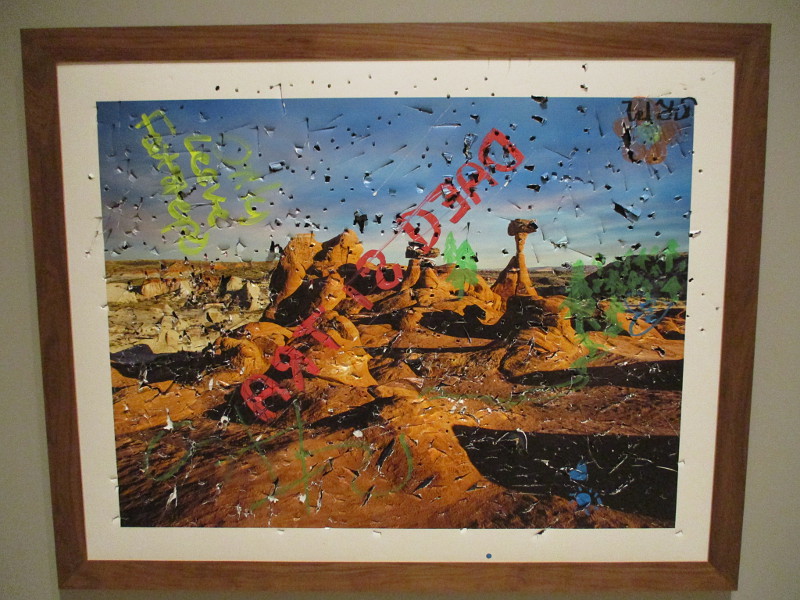 Vandalized landscapes at San Diego Museum of Art. – Cool San Diego