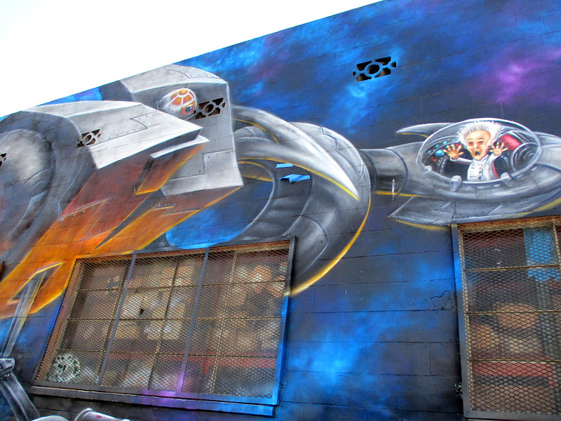 Yoda and space ship graffiti in San Diego! – Cool San Diego Sights!