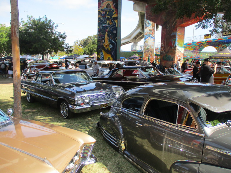 Huge gathering of lowriders for Chicano Park Day! – Cool San Diego