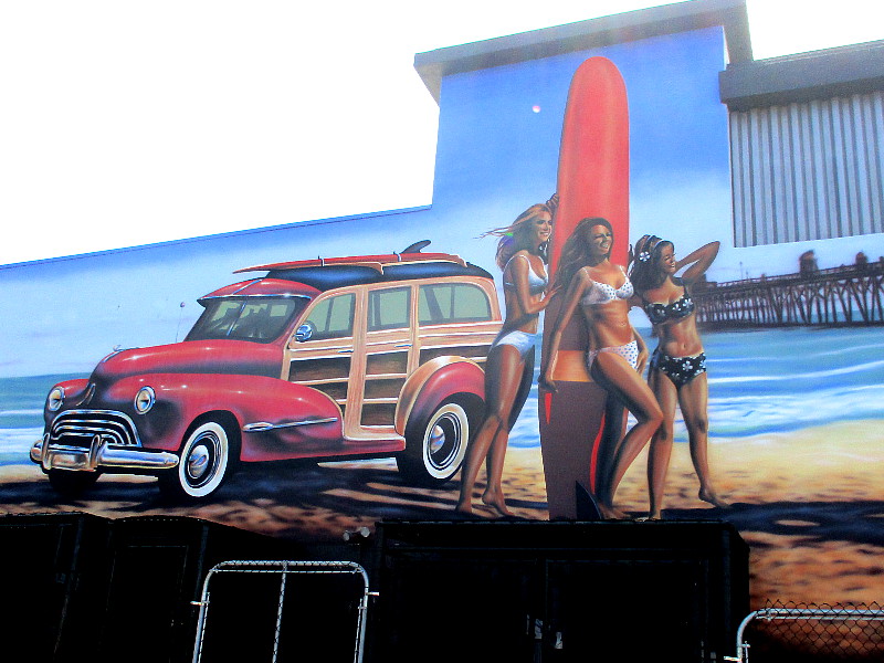 Greetings from Oceanside surfer girl mural. – Cool San Diego Sights!