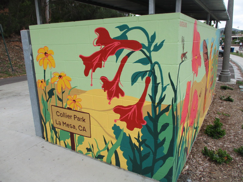 Beautiful mural at La Mesa's Collier Park! – Cool San Diego Sights!