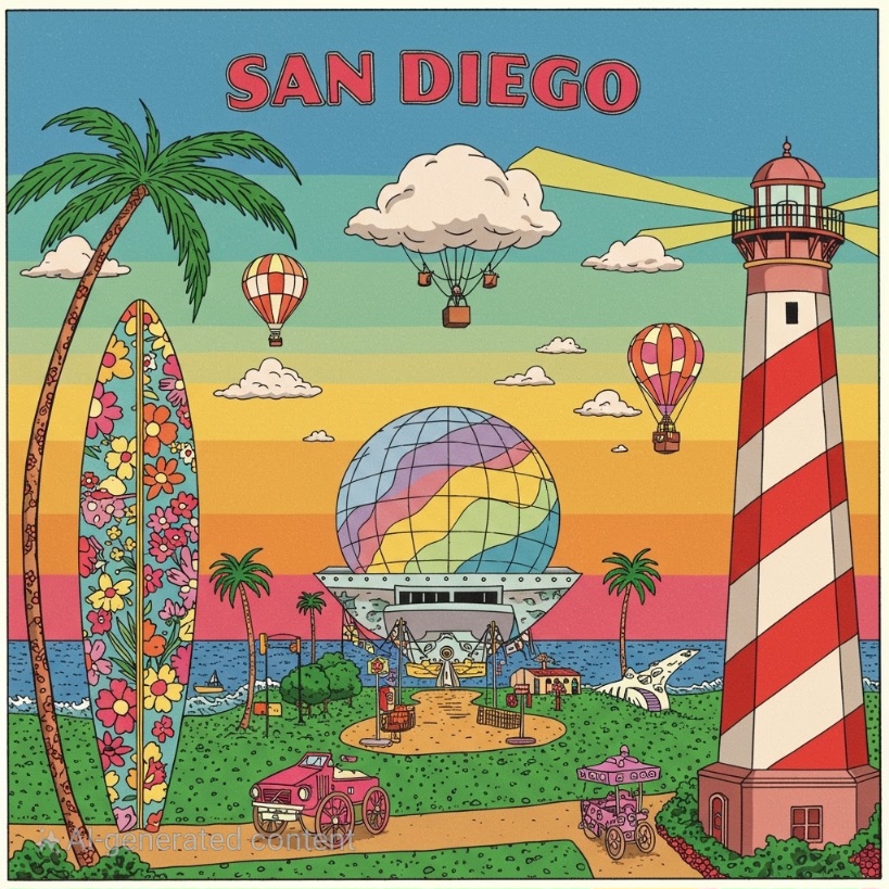 AI creates bizarre San Diego weirdly! – Cool San Diego Sights!