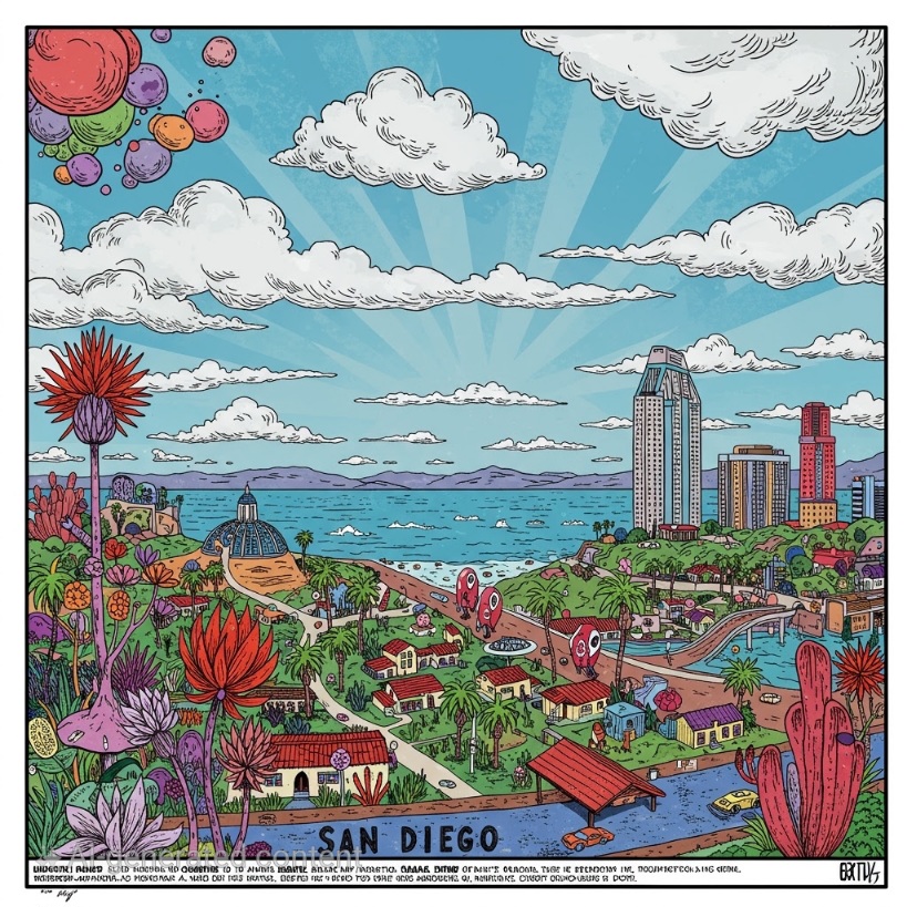 AI creates bizarre San Diego weirdly! – Cool San Diego Sights!